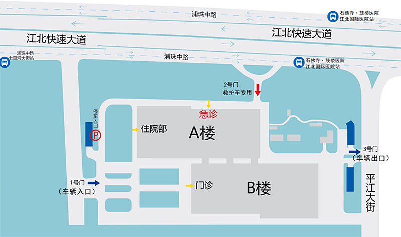 江北中心院区地图